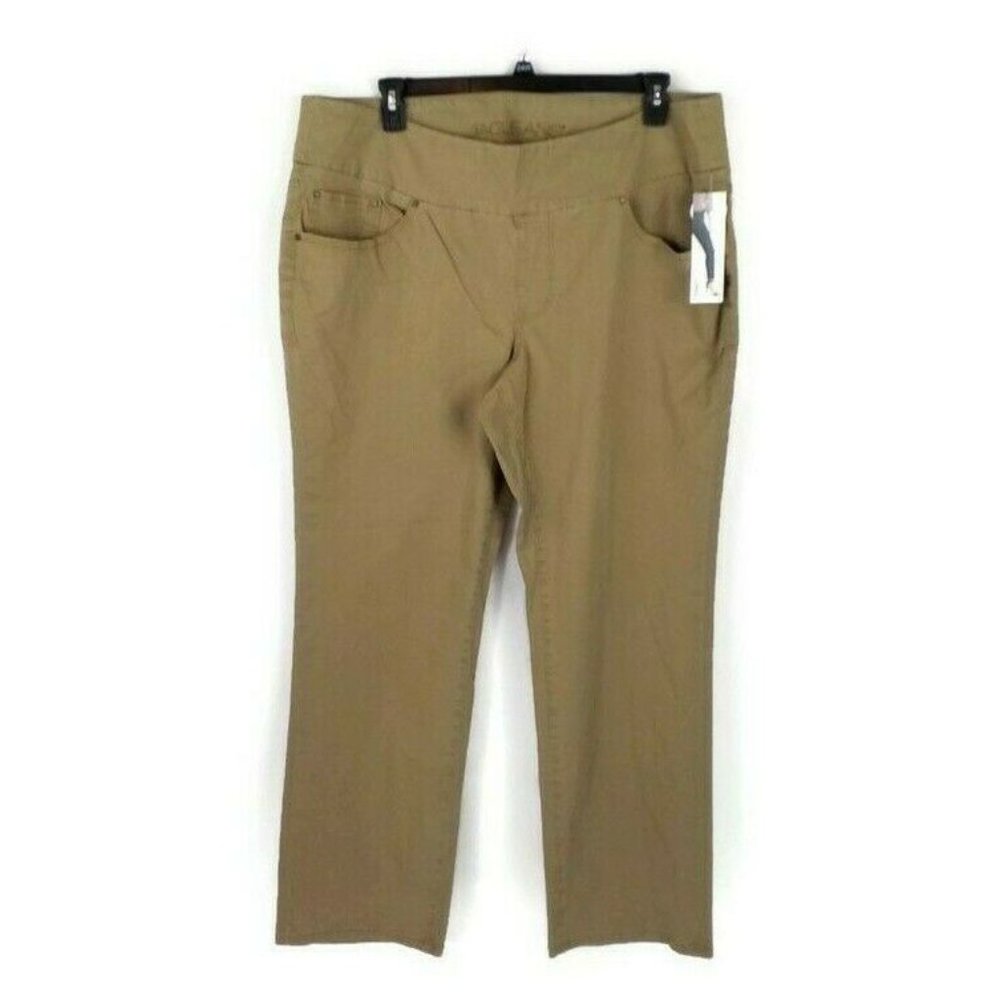 JAG Jeans Peri Toffee Tan High Rise Straight Leg Denim Jeans Womens 24W NWT